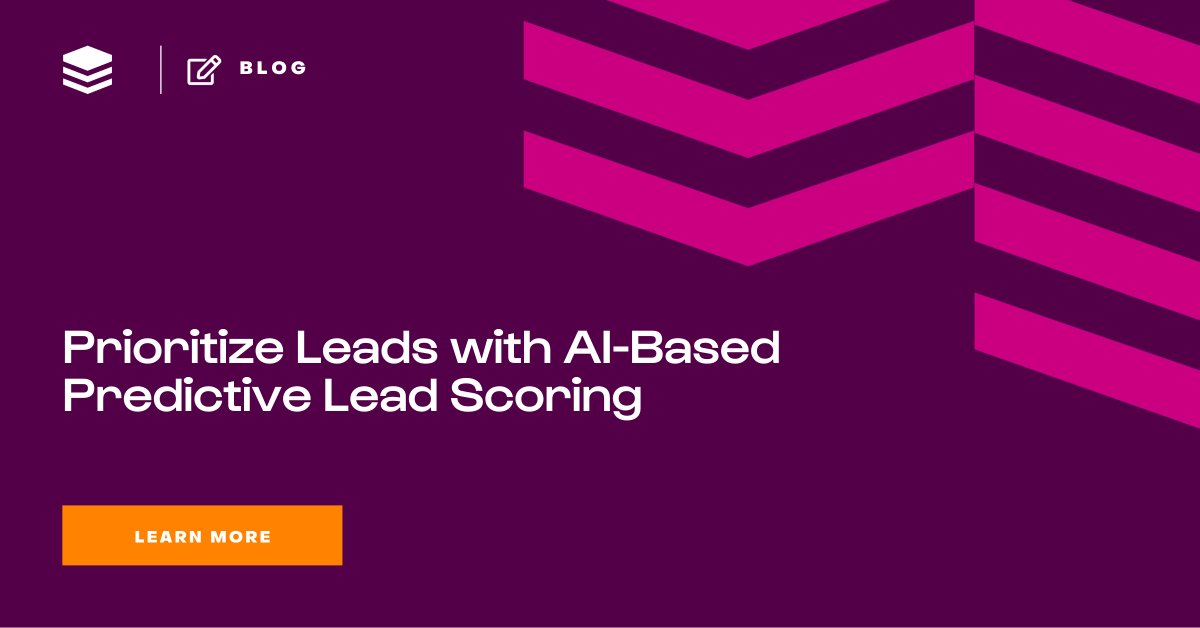 BContreras808's tweet image. When it comes to leads, quality matters. With technology that harnesses the power of AI to deliver predictive #LeadScoring, you can #LetThePlatform do all the heavy lifting, accelerating lead qualifications and conversions: okt.to/gmijfa #SugarPredict #FixTheFrustration