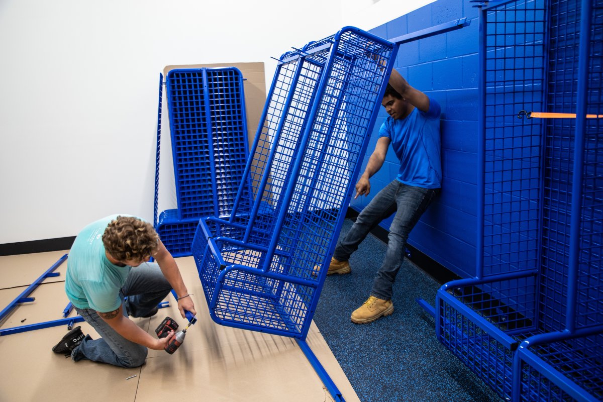 CUWisconsin's tweet image. WOW! The men&apos;s locker room is getting a facelift thanks to some generous gifts made by Catalyst Construction and other donors! Looking forward to seeing the finished product! @CUWFalcons