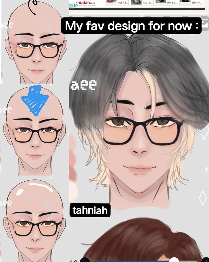 aindwaee's tweet photo. welp, bald for life 😩🤙🏻
this is one of my oc, you can see the rest on my Instagram @aindwaee 
haha twitter is becoming my art dump acc https://t.co/6fmYPtQQpI
