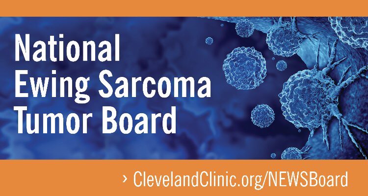 Have questions about a patient’s sarcoma care? <a href="/CleClinicMD/">Cleveland Clinic MD</a> &amp; <a href="/CleClinicKids/">Cleveland Clinic Children’s</a> are hosting a monthly educational Ewing Sarcoma Tumor Board with experts across the US. Physicians can submit cases at bit.ly/3iRkTgN #CleClinicCancer #CleClinicKids <a href="/NMeskoMD/">Nate Mesko</a> <a href="/ShepardDale/">Dale Shepard MD, PhD</a>
