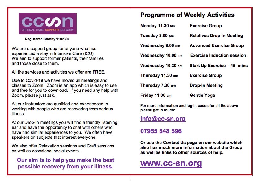 Here is our up to date weekly schedule - if any of you lovely people would like to join any session - please let us know.