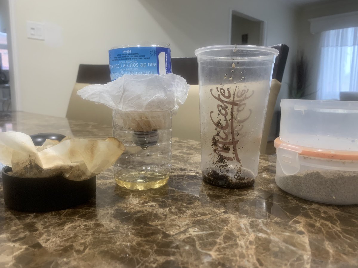 teachtweets_'s tweet photo. As we continue discussing the right to clean water, students learned about water filters and created their own using @NASA’s project! @TDSB_ConEd @MsChadha_ https://t.co/HnSGFbPnVD