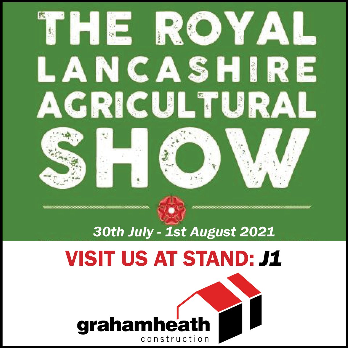We will be exhibiting at the Royal Lancashire Agricultural Show tomorrow for the 3-days.
Why not visit us at our stand J1 and receive a goody bag, drink and show offers.
#royallancashireshow2021 #steelframedbuildings #steelframebuilding #farmbuildings #agricultureandfarming