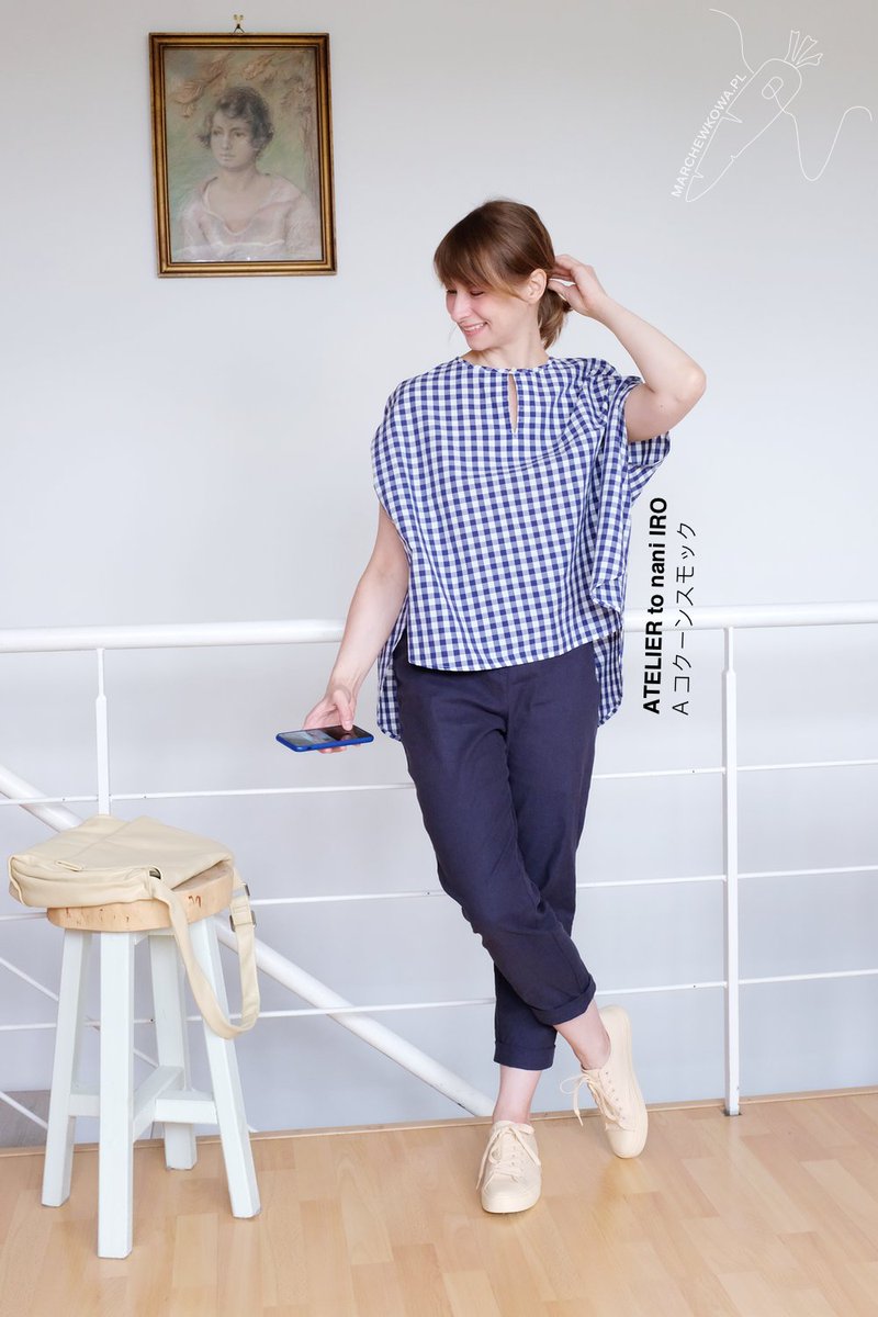 marchewkowa's tweet photo. Bluzka kokonowa na ludziu: https://t.co/A1dIvCO0Ep #sewing #szycie #japanesesewingbooks #NaniIro https://t.co/GZPkQREVXT