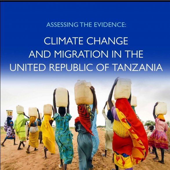 "Assessing the Evidence: Climate Change and Migration in the United Republic of Tanzania" is a joint PIK-IOM publication, produced for the @EPICC_PIK project. The report provides a comprehensive summary and analysis of the latest research on projected climate change impacts across East Africa; studies on human migration, mobility, and displacement trends in Tanzania; and current understandings of how the previous two issues are linked. By presenting a comprehensive livelihoods risk mapping that considers climatic stressors as well as the non-climatic co-stressors that influence communities’ abilities to withstand the worst impacts of climate change, the findings can be applied to the wider region and beyond.

All materials are available on the IOM Online Bookstore: https://bit.ly/AtETZEn (full report in English) and https://bit.ly/AtETZSw (Summary brief in Swahili). 
