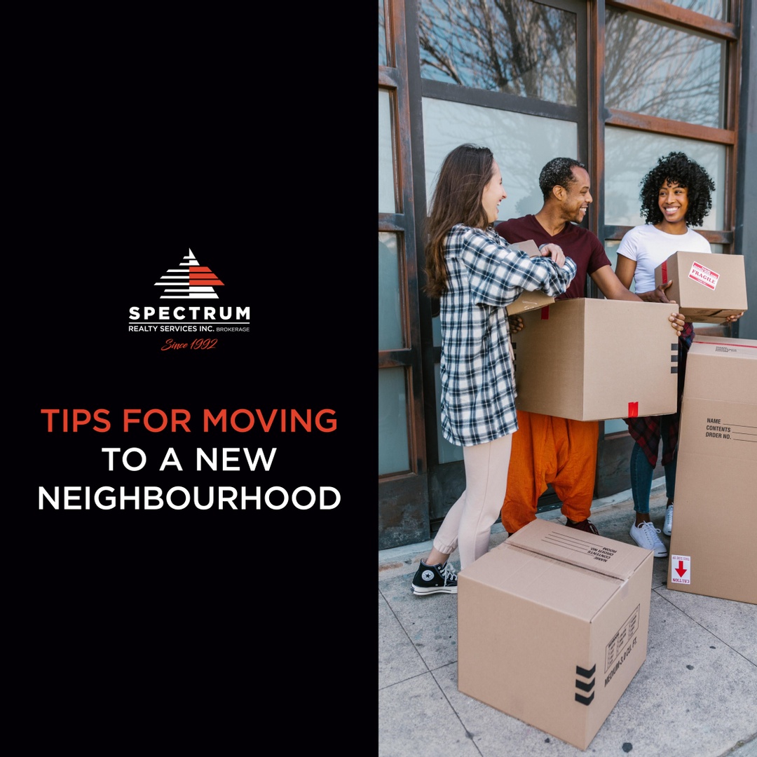 Spectrumrealty_'s tweet photo. Moving to a new neighbourhood can be intimidating and uncomfortable, and you may feel unsure on how to make your new house feel like a home. 

Check out our tips for moving to a new neighbourhood on our newest blog post: 
https://t.co/GKiMo84hBl

#SpectrumRealty #OntheBlog https://t.co/ElJuEZsQ34