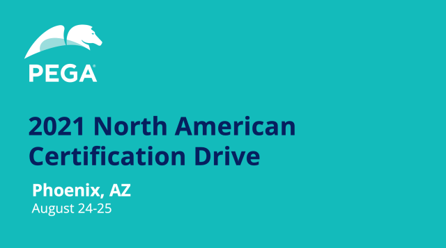 pega_dsk's tweet photo. Pega launches a North American Certification Drive starting in Phoenix, AZ, August 24-25! Register for free certification exams to take your Pega career to the next level! https://t.co/7rtqYPpsKk https://t.co/xDvu5XhwD8 https://t.co/wichFAf4vL
