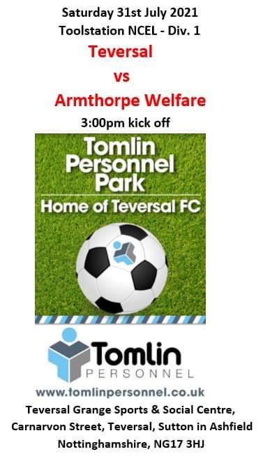 TomlinPersonnel's tweet photo. Football is back, and this weekend at Tomlin Personnel Park @TeversalFC open their season against @thewelfare 

Get yourselves down to Tevie and enjoy an afternoon of football 

#football #teversal #armthorpe #ncel @NCEL #tevie https://t.co/936WHlFopK