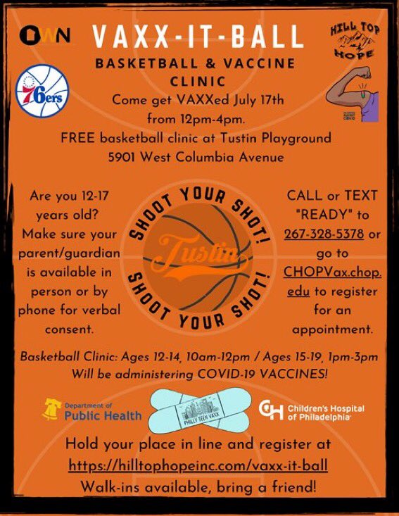 SNBLPhilly's tweet photo. Vaxx-it-Ball! Can we do this at Trenton &amp; Auburn playground next?? @CHOPadvocacy https://t.co/q6seim5CvN