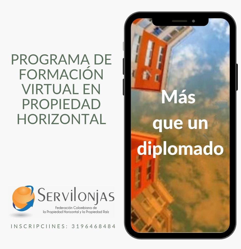 Servilonjas1's tweet photo. Mas que un Diplomado 
"Programa Integral de formación virtual de P.H. de Servilonjas, el único que genera las mejores herramientas que requieres para tu labor. 
Descuento disponible hasta el 30 de julio
Matrícula e información en el WhatsApp 3177017090 https://t.co/8yD9WZEL56