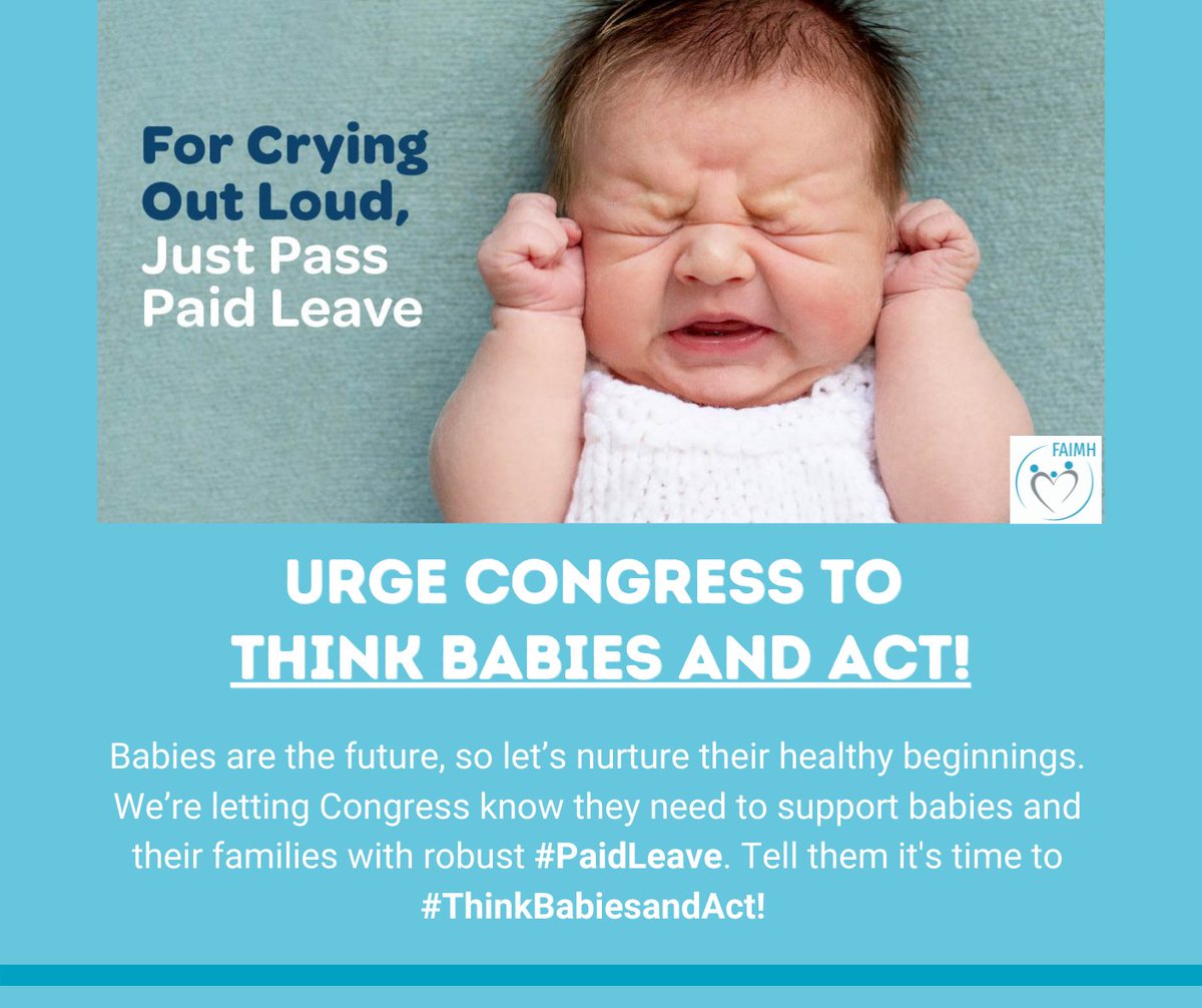 Our brains grow faster between the ages of 0 and 3 than any later point in life. #Paidleave is critical to ensuring caregivers have the time they need to give babies a strong foundation for all to come. We support #ThinkBabiesandAct! #PaidLeave4All ow.ly/BJDZ50FEvxS