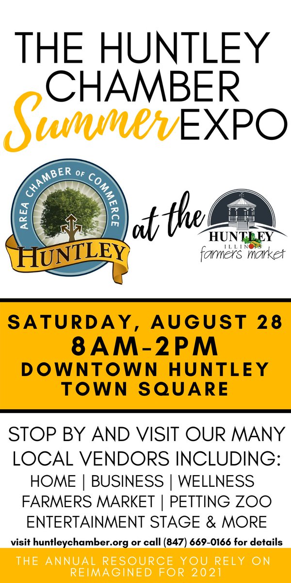 Huntley Chamber Summer EXPO conta.cc/3wF5bZI