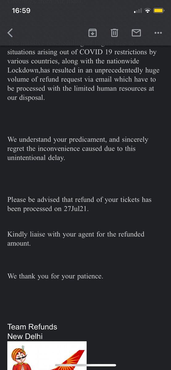 SrishtikaN's tweet photo. @makemytrip see they have mailed. https://t.co/rl5yi5aCFE