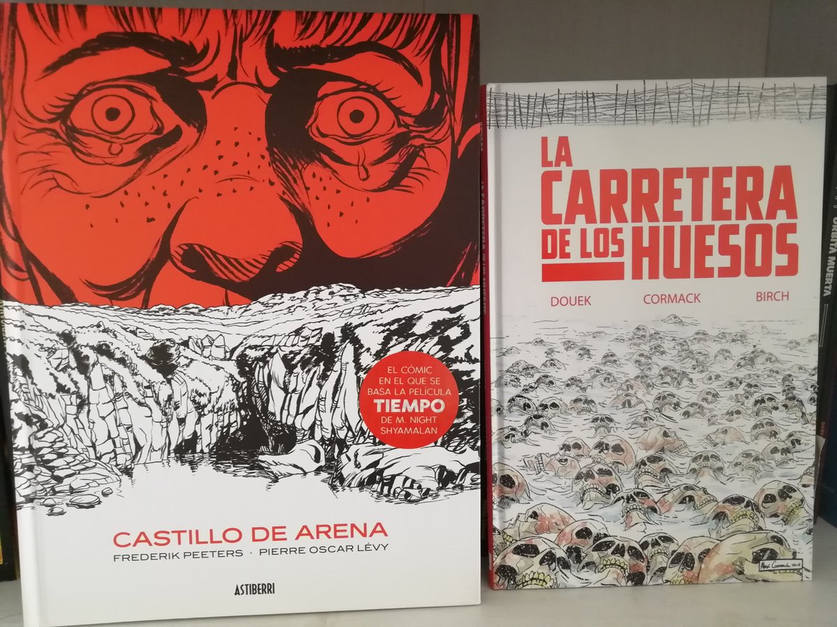 christianpuc's tweet photo. 2 historias, la primera es el cómic en el que se basa la nueva película de #mnightshyamalan (Tiempo) CASTILLO DE ARENA #frederikpeeters #pierreoscarlévy tremenda lección, la segunda es una de las mías puro terror LA CARRETERA DE LOS HUESOS #richdouek #alexcormack pura tensión 😬 https://t.co/AXdGNQvjmL