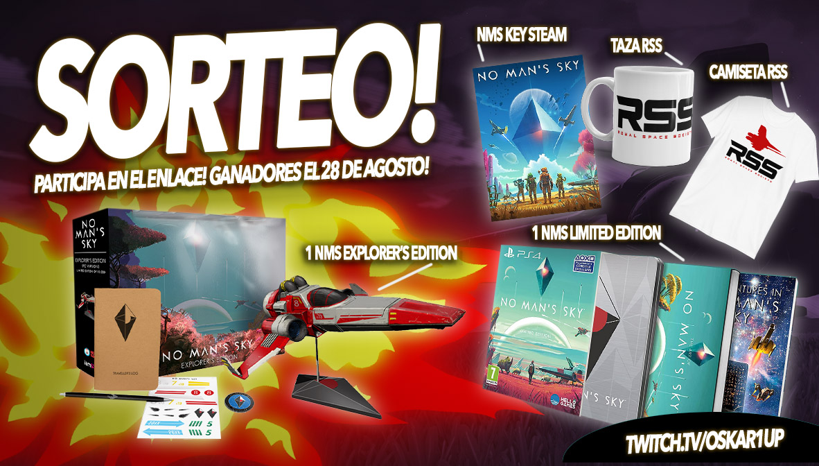 Oskar1up 👽 (@oskar1up) on Twitter photo 🔥SORTEO LEGENDARIO!🔥
Ediciones Standard, Explorer y Limited de No Man's Sky, taza y camiseta de la <a href="/RoyalSpaceHub/">🔴Royal Space Society</a> !
-Follow y RT en Twitter
-Mas acciones para ganar en el enlace:
⬇️⬇️⬇️
socialman.net/c/4jYP9/
#NoMansSky #RoyalSpaceSociety 🔥SORTEO LEGENDARIO!🔥
Ediciones Standard, Explorer y Limited de No Man's Sky, taza y camiseta de la <a href="/RoyalSpaceHub/">🔴Royal Space Society</a> !
-Follow y RT en Twitter
-Mas acciones para ganar en el enlace:
⬇️⬇️⬇️
socialman.net/c/4jYP9/
#NoMansSky #RoyalSpaceSociety