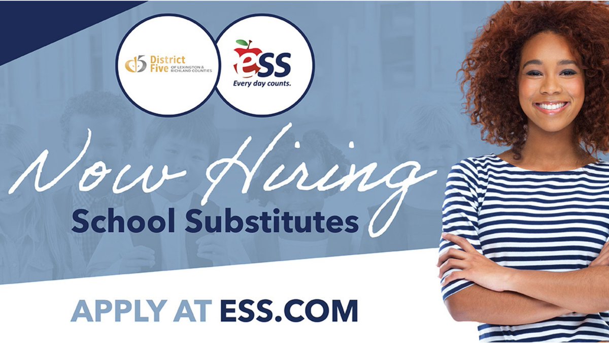 CAREER OPPORTUNITIES: #LexRich5Schools partners with <a href="/ESSEducation/">ESS</a> to employ district substitute positions. Positions range from substitute teachers, custodians, food services, clerical personnel &amp; paraprofessionals. More: bit.ly/2UT80cE ➡ Apply: ess.jobs