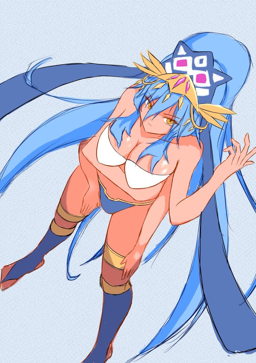 「上からカーリーさん 」|いぶおんけのイラスト