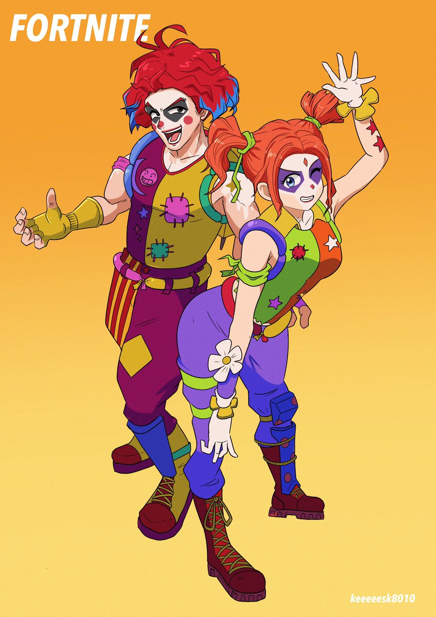 Ksk フォートナイトイラスト Nitenite Peekaboo おれんじ君の展示会 T Co Ovsdquzntn Twitter