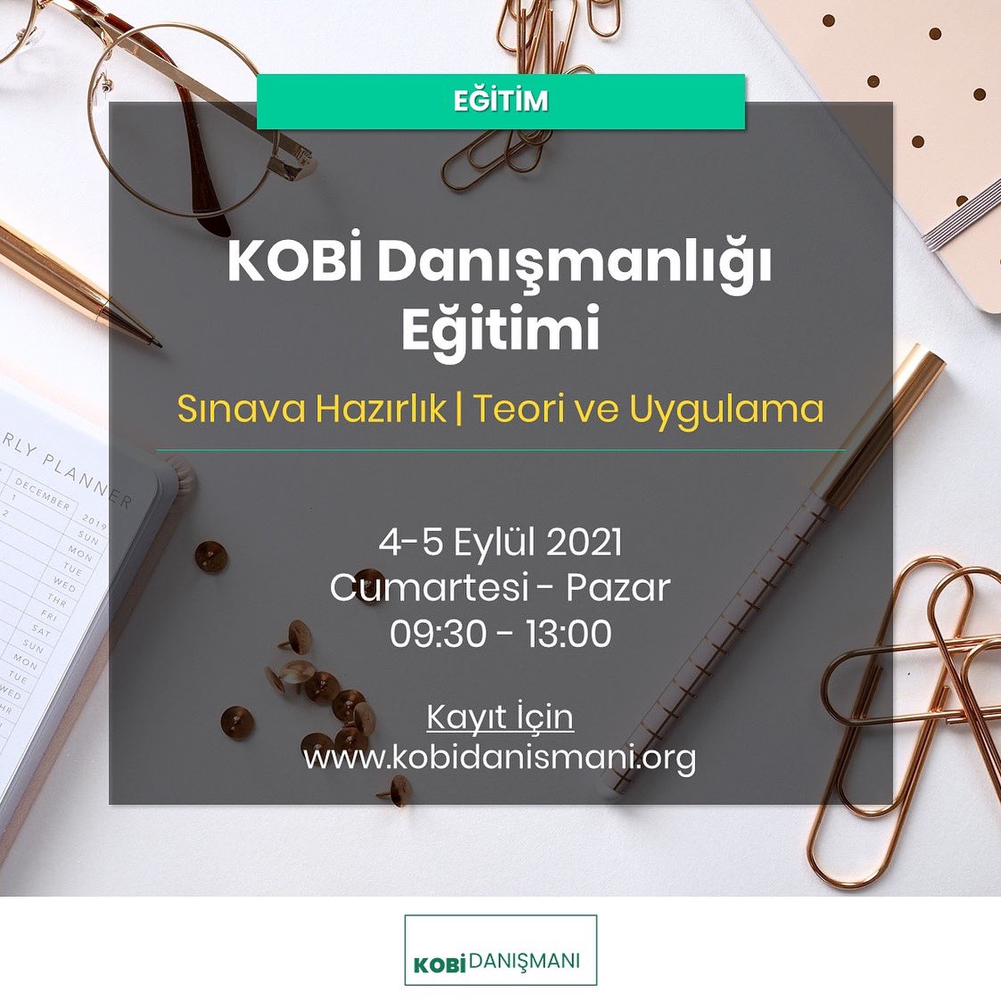 4-5 Eylül’de KOBİ Danışmanlığı Eğitimi düzenleyeceğiz. Konu ile ilgili detay bilgi için kobidanismani.org web sayfasında detay bilgi alarak kayıt olabilir. İlginize teşekkür ederiz. #KOBİ #Danışman #Eğitim