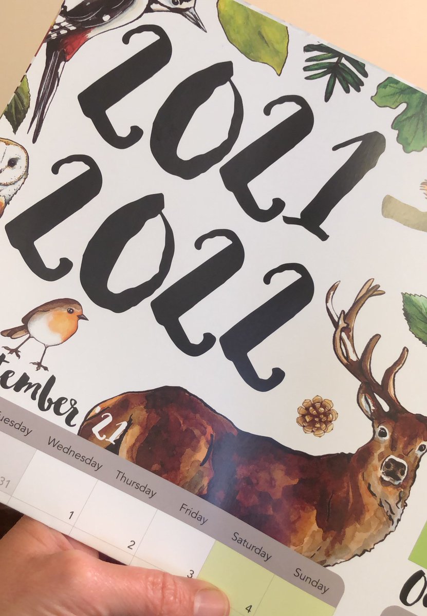 NSHB's tweet photo. Excited to be putting my lovely planner from @AlexiaClaireS on the wall! 🐦 🍃 An annual treat! Thank you @notonthehighst for helping me find her!❤️ https://t.co/yM44vh3X8C