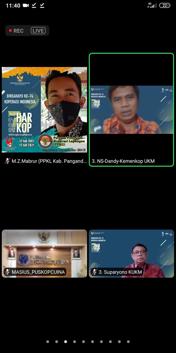 SkyZames's tweet photo. Mengikuti Webinar Sesi I dalam rangkaian peringatan Harkop ke 74 thn 2021 yang diselenggarakan Kemenkop melalui aplikasi Zoom dengan Tema "Sosialisasi Permen 9 thn 2020 Tentang Pengawasan Koperasi"
15/07/2021
@KemenkopUKM @PENYULUH_COOP @DisdagkopP #depcoop #ppkljabar #ppkl https://t.co/aCj6SRftKE