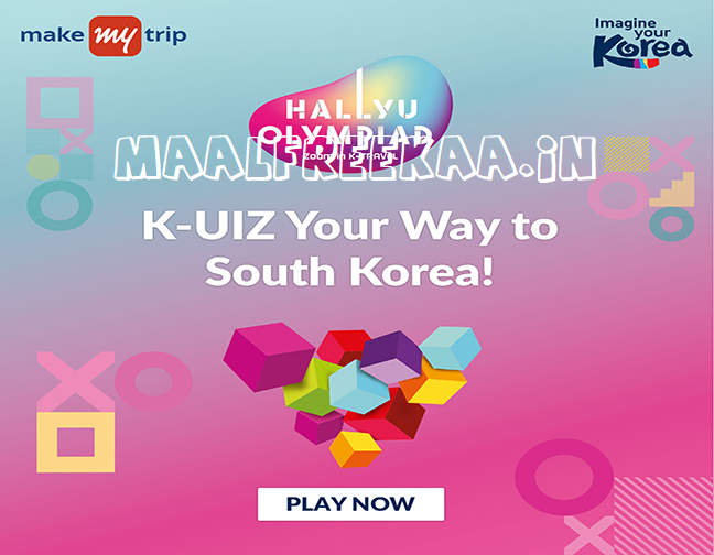 MaalFreeKaa's tweet photo. #MakeMyTrip #Korea #KUIZ #Contest Win #FreeTrip To #SouthKorea #SamsungS21 #SamsungActive2 #Smartwatch and more #ContestAlert #QuizContest
#Play Here & #Win #MaalFreeKaa
https://t.co/d6DcsmjhFg https://t.co/k8rFXjXO8i