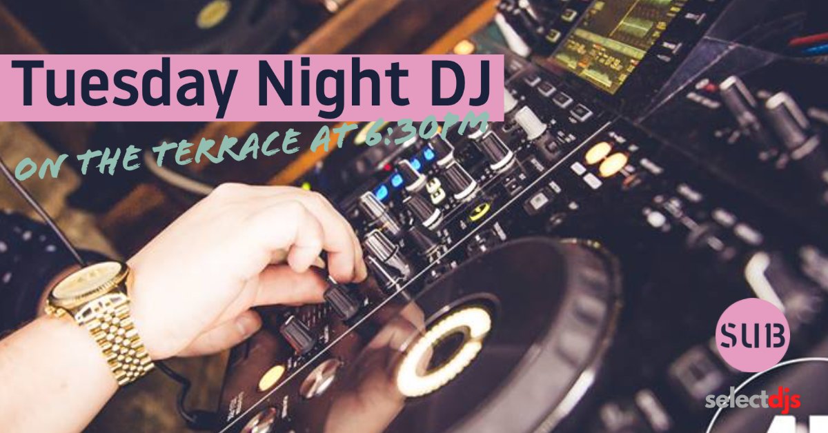 Sub13Bar's tweet photo. We're welcoming back Sam Bailey 🎧 to the decks tonight for our Tuesday #DailyDJ 🎉
Sam will be on the decks in the terrace from 6:30pm 🙌
#terracevibes #tuesdaysession https://t.co/1faDlJ1gSy