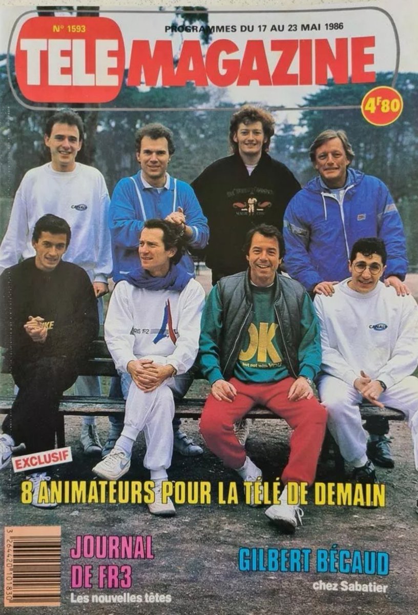 Les animateurs de la télé de demain en 1986