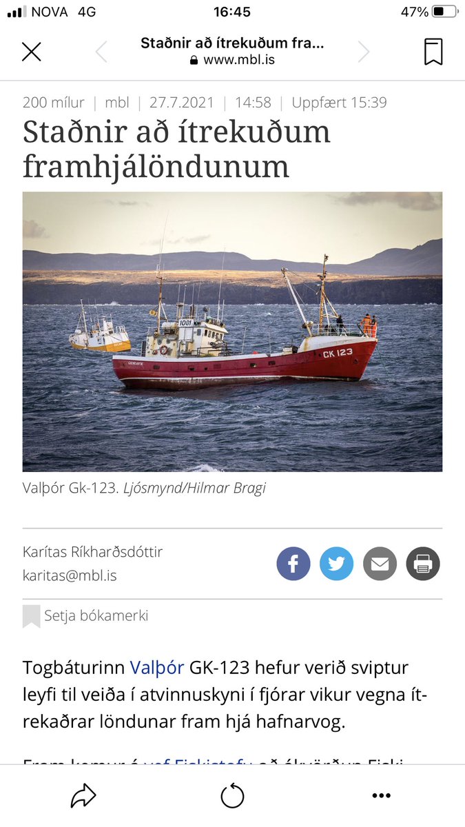 kritsig's tweet photo. Las þetta vissulega vitlaust fyrst 😅 https://t.co/bgB2nWLfRD