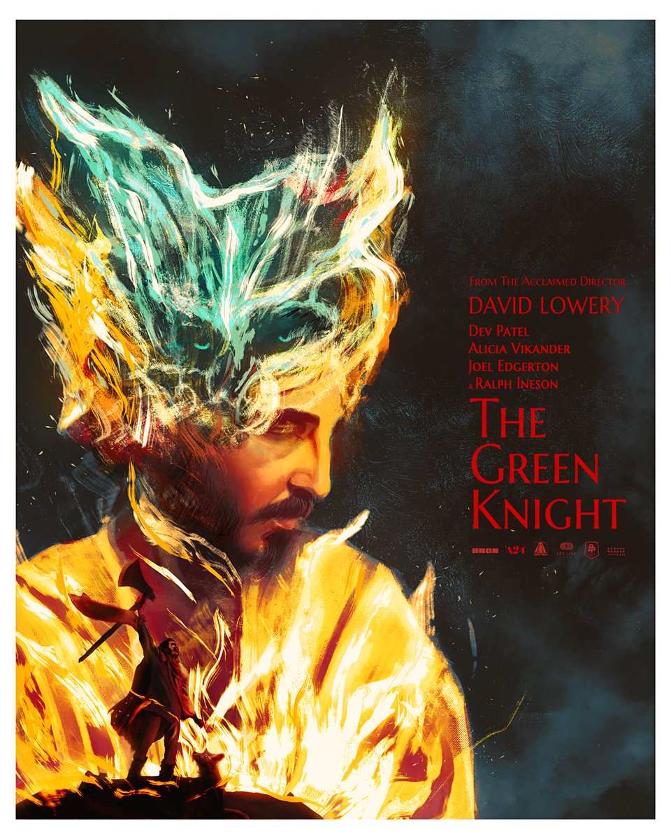 PosterPosse's tweet photo. FYI @A24 is releasing @TheGreenKnight &amp; we've done a plethora of art celebrating the film's release. This art by Poster Posse Pros @RhafaelAseo @freyabettsart &amp; guest artists @RedMarker2611 @ARTbyGB In case you are wondering, we DO have more art on the way. #TheGreenKnight #a24 https://t.co/5HKqEpkES8