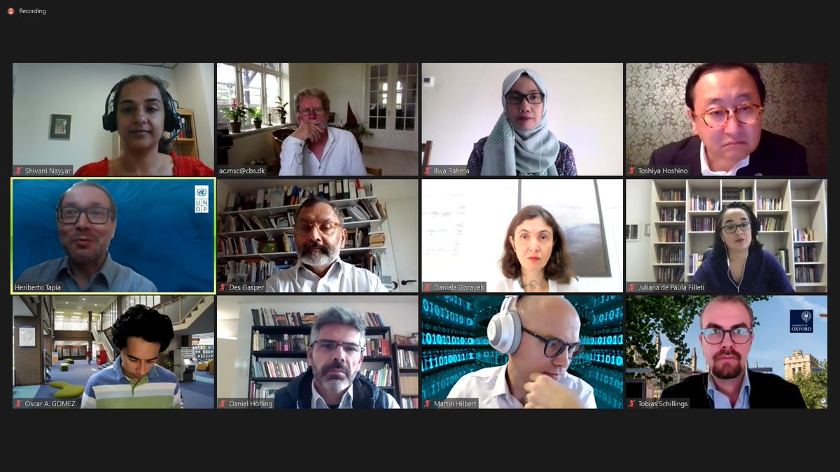 HDRUNDP's tweet photo. Today, we were thrilled to engage with authors of 11 papers being drafted to shape our thinking on #NewGenHumanSecurity. The fruitful talk ranged from reframing the concept for today's world, how #COVID19 crisis affects it, and its interplay with emerging threats like technology. https://t.co/msUqiRYHBC