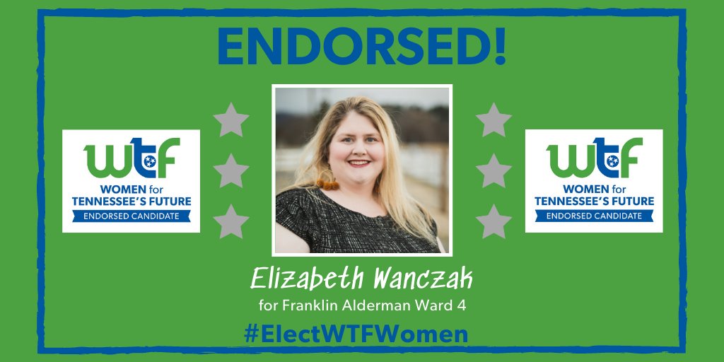 WTF is proud to endorse @liz4alderman! She is running for Franklin Alderman in Ward 4, which is an open seat!

Join WTF in supporting Elizabeth by making a donation to her campaign online: bit.ly/WTFforElizabet…

Learn more: womenfortnfuture.org/2021/07/wtf-is…

#ElectWTFWome