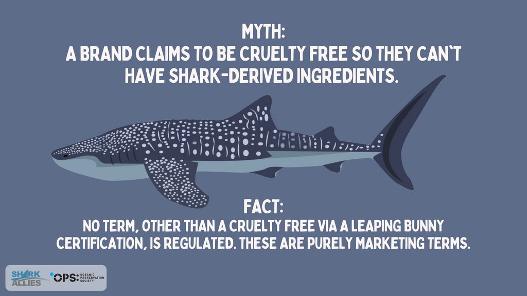 OP_Society's tweet photo. It is far too easy for brands that claim to be cruelty-free to still contain shark derived ingredients. We're helping our friends at @SharkAllies create a list of the good and bad (shark-derived) brands who use squalene.
In the meantime, learn more at https://t.co/Vhymhg3Ag1! https://t.co/Z2ti5GlUFv