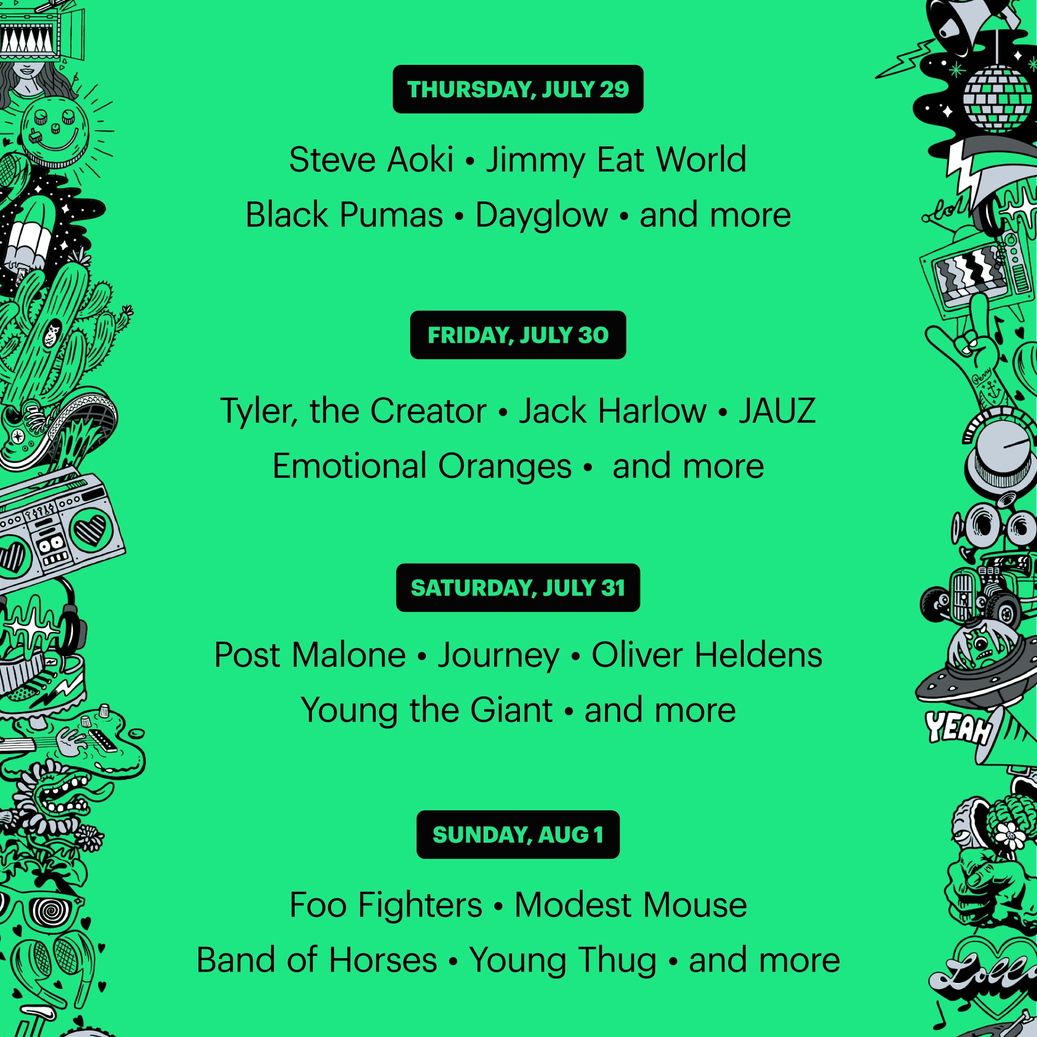 Stream Lollapalooza on Hulu This Weekend