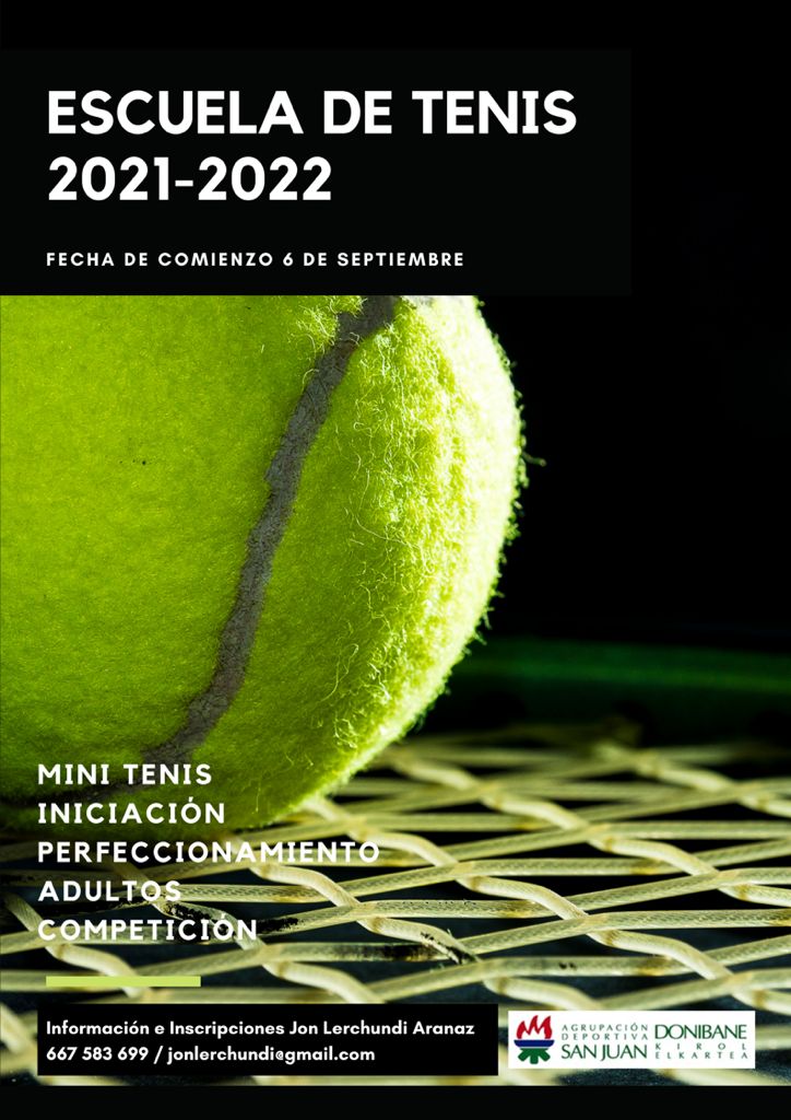 🎾 ¿Quieres jugar al tenis?

👏 Apúntate a la Escuela de <a href="/tenisadsj/">Tenis AD San Juan</a>. Información e inscripciones <a href="/LertxundiJon/">Jon Lerchundi</a>.

📞 667 583 699
📨 Jonlerchundi@gmail.com