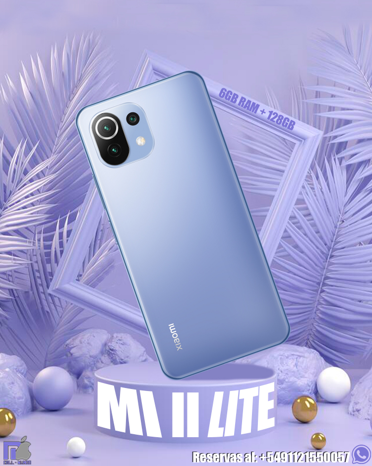 CELLMUNDO1's tweet photo. 🟣MI 11 LITE🟣

6GB RAM + 128GB

Reservá el tuyo en nuestra página web https://t.co/rD1oYwciK8 o por WhatsApp al +5491121550057
https://t.co/F2PjYRyNGE

#xiaomi #cellmundo #caballito #celulares #electronica #tecnologia #buenosaires #Argentina  #ventaonline #mi #Mi11Lite https://t.co/sfrMH8jIWR