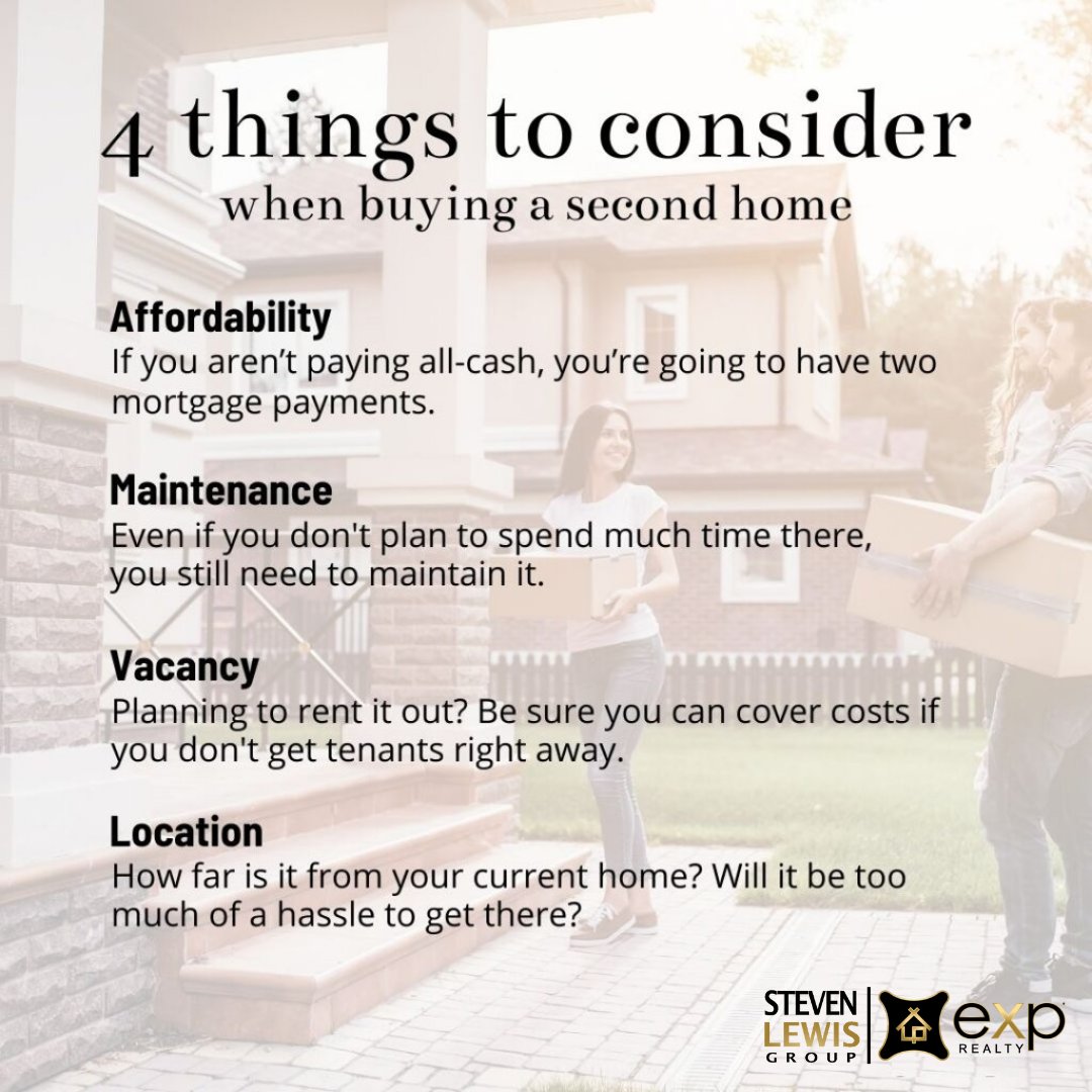 StevenLewisGrp's tweet photo. Whether you’re dreaming of paradise or profit, there are things to consider when purchasing a second home. Reach out if we can answer any questions. https://t.co/MbXzwYITbL