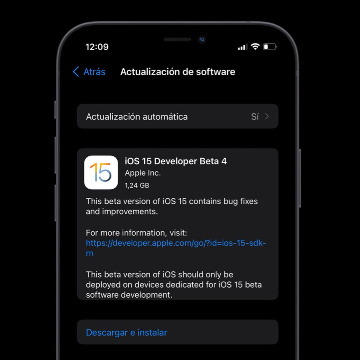 ZonaAppleWorld's tweet image. 🚨Apple ha lanzado la 4 Beta para Desarrolladores de #iOS15 #iPhone #iOS15DevBeta4