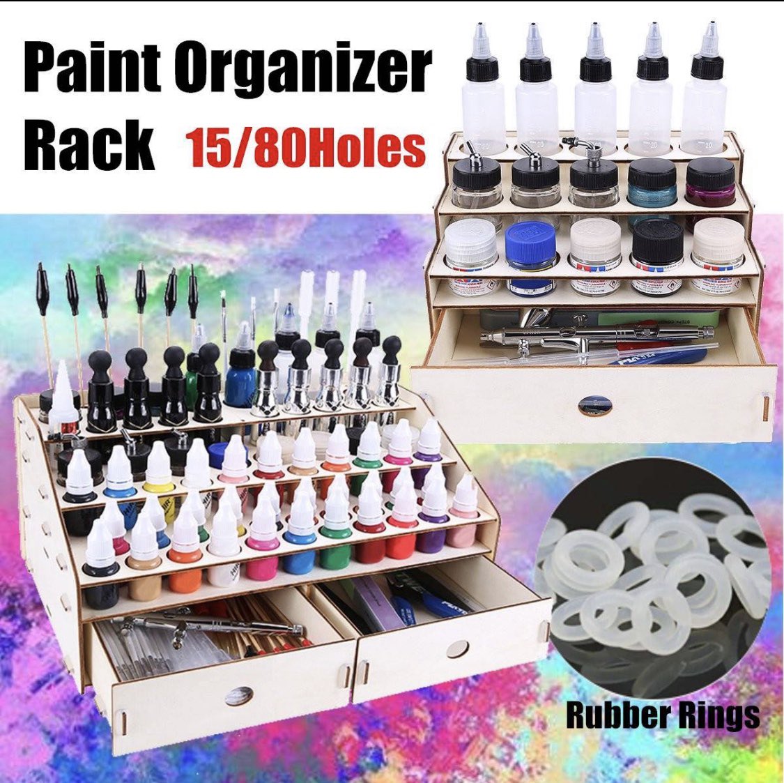CraftyAnything's tweet photo. Storage and organization tools available @ https://t.co/dTleQAlD19. Check out this 3 Layer Wooden Paint Bottle Drawer Storage Organizer 15/80 Holes #anythingcraftyessentials #artsandcraftsupplies #anythingcrafty #painting #becreative https://t.co/8WOE0m5ZBR