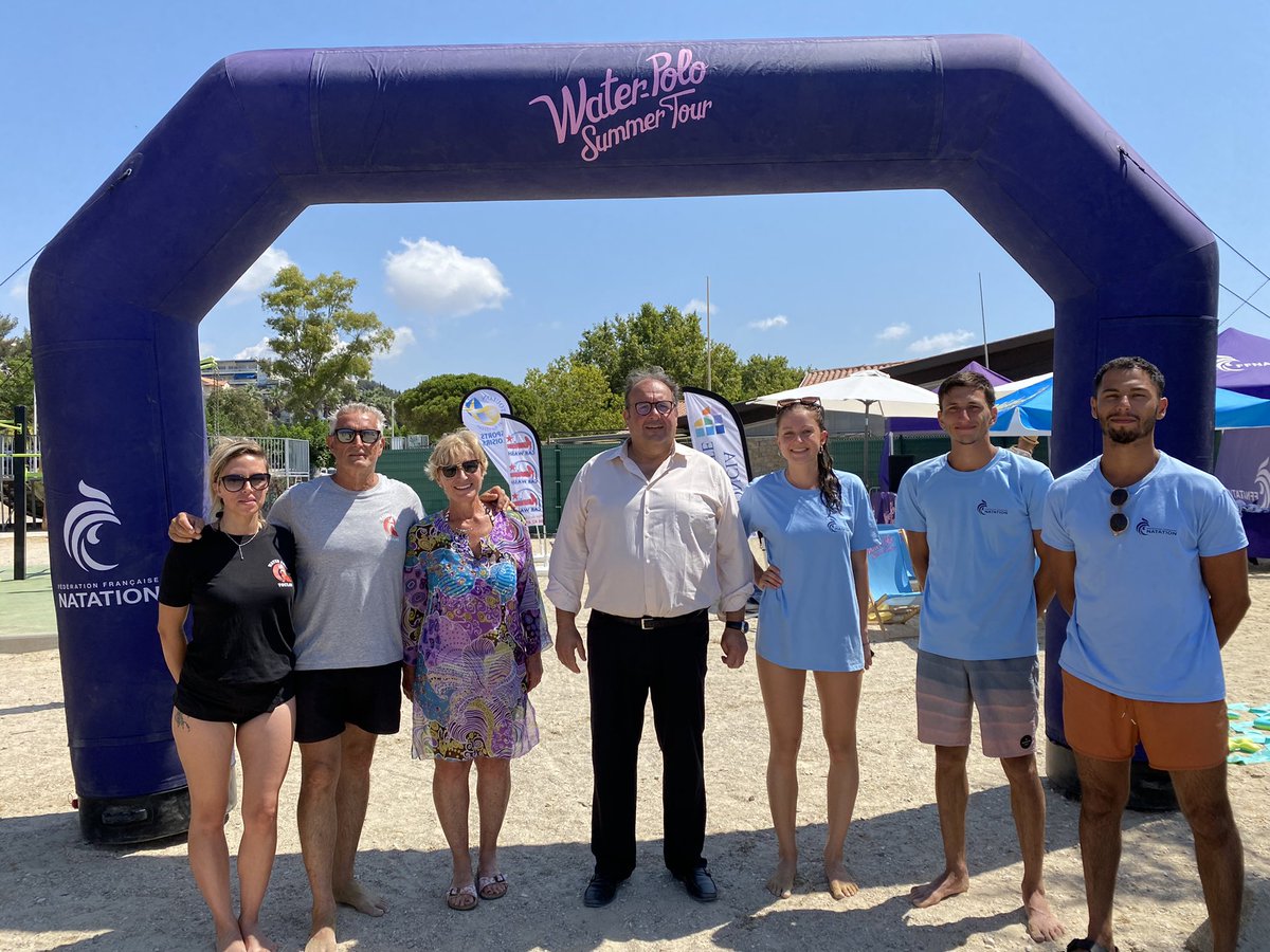 Patrick_Perez_'s tweet photo. [🤽🤽‍♀️Water-polo Summer Tour sur les plages du Mourillon à Toulon. ]

Plus de 300 enfants se sont initiés au water-polo dans de parfaites conditions grâce à la fédération Française de Natation, le Toulon Water-Polo et @VilleDeToulon .

#RMC #WATKO @Decathlon https://t.co/r02gyOXg5J