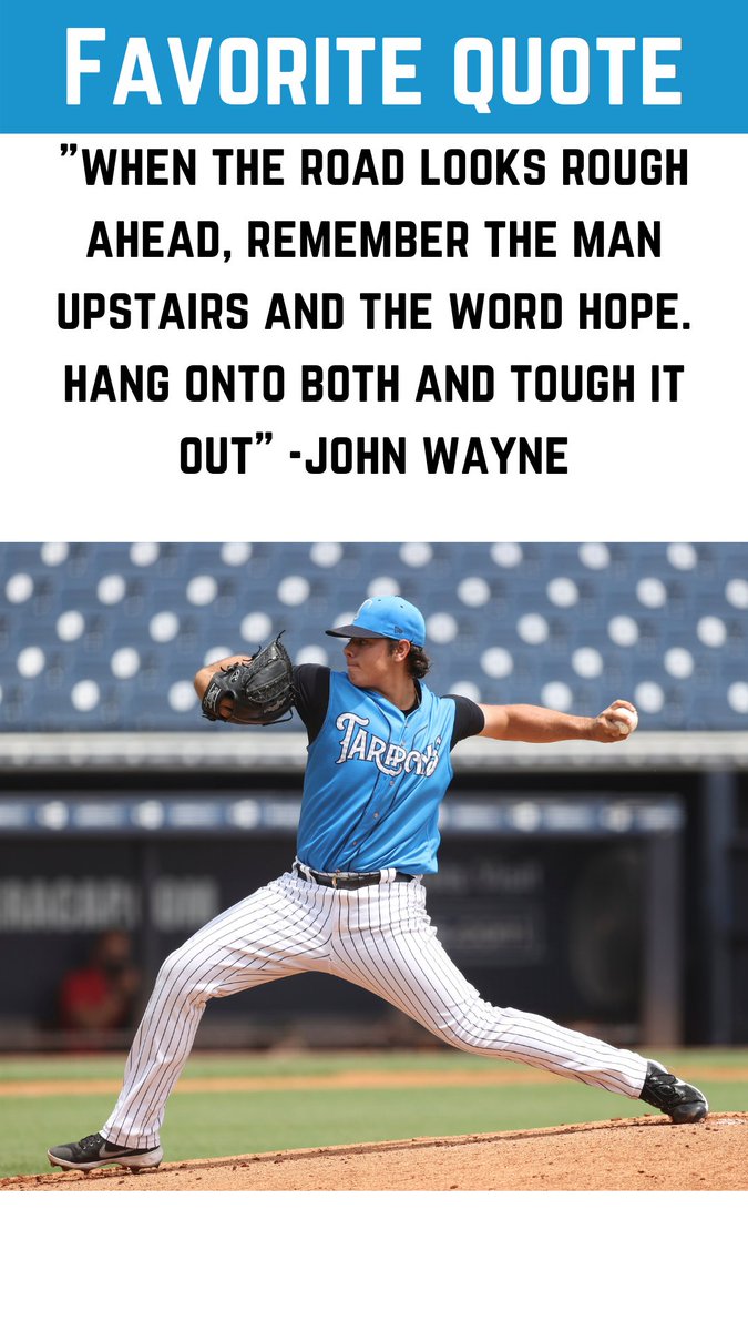 TampaTarpons's tweet photo. Meet Pitcher Clay Aguilar! @claytonio9 

#Tarpons https://t.co/YqtAkTt6Kv