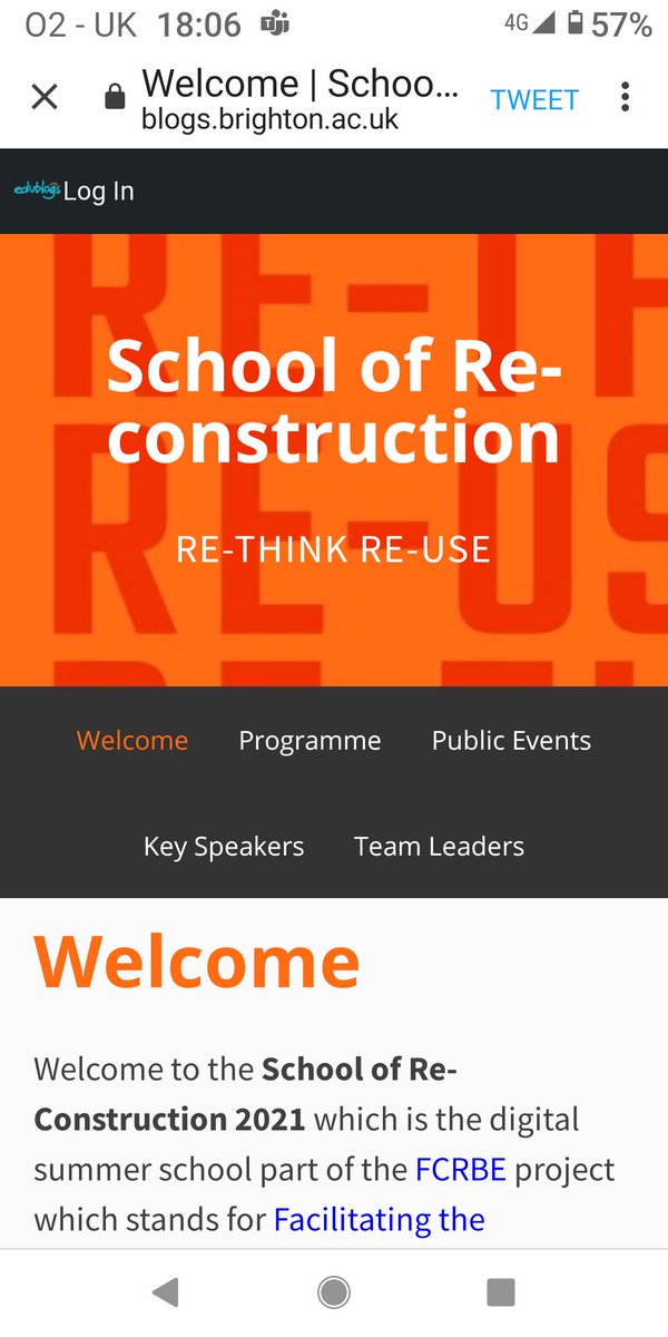 <a href="/HattieHartman/">Hattie Hartman</a> <a href="/ollywainwright/">Olly Wainwright</a>
Tune into our amazing line up of speakers <a href="/INTERREG_NWE/">Interreg NWE</a> SCHOOL OF RE-CONSTRUCTION AUG2nd-13th. Inc. @AnthropoceneAr1 ROTOR <a href="/MetabolicHQ/">Metabolic</a> <a href="/CityReuseDepot/">Cat Fletcher 💜🌍👊🏼</a> @superusestudios FLORES&amp;PRATS <a href="/maurerunited/">Maurer United.</a> <a href="/MyCommunity21/">NickGant Community21</a> <a href="/folkekoe/">folke koebberling</a> blogs.brighton.ac.uk/schoolofrecons…