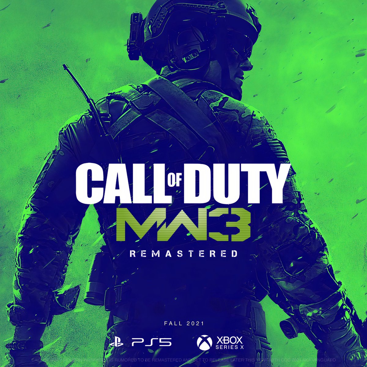 FaZeScope's tweet photo. MW3 Remastered rumored to be releasing with COD 2021.. if MP is included would this be better than MW2R?? https://t.co/OywO907LKu