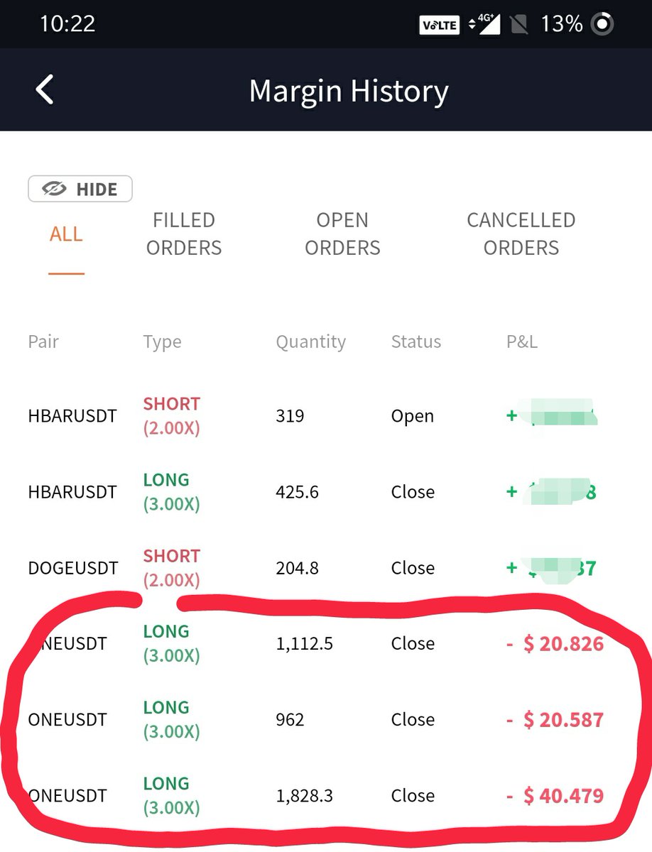 MohsinVala's tweet photo. @cryptoady I am learning day trading. 
Just traded based on GUT FEELING AGAINST THE TREND, without proper TA and got REKT.
Also wid the basic mistake in mind....abhi uper aayege...Abhi thoda uper aayege...
But got liquidated.. https://t.co/hLIr5pIFlq