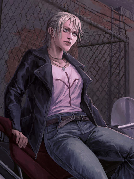 mournfulwizard's tweet photo. Illustration for @valenshawke, Claymore Jean in a modern setting. Thank you so much for this amazing commission 🖤 

#claymore https://t.co/P4GFsUPFKF