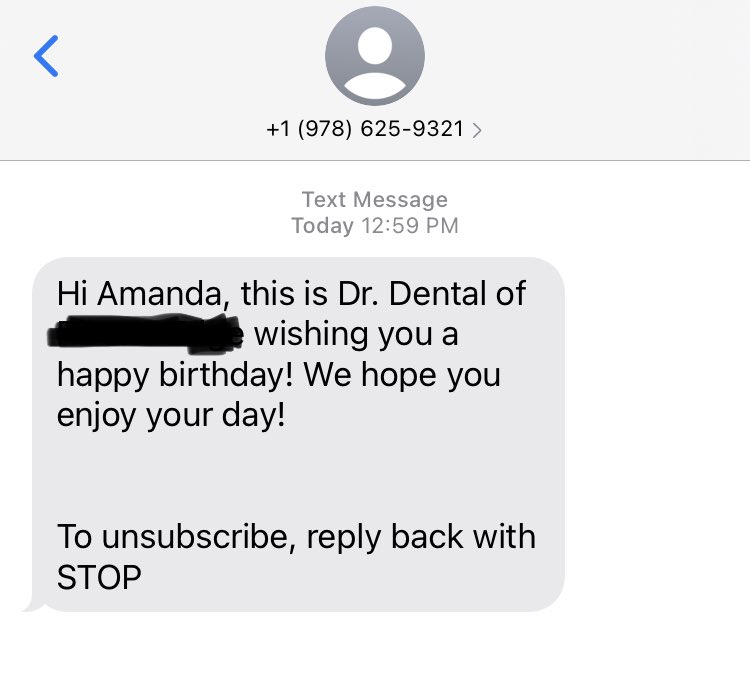 Happy Birthday Amanda! Hope you and your teeth are doing well! 