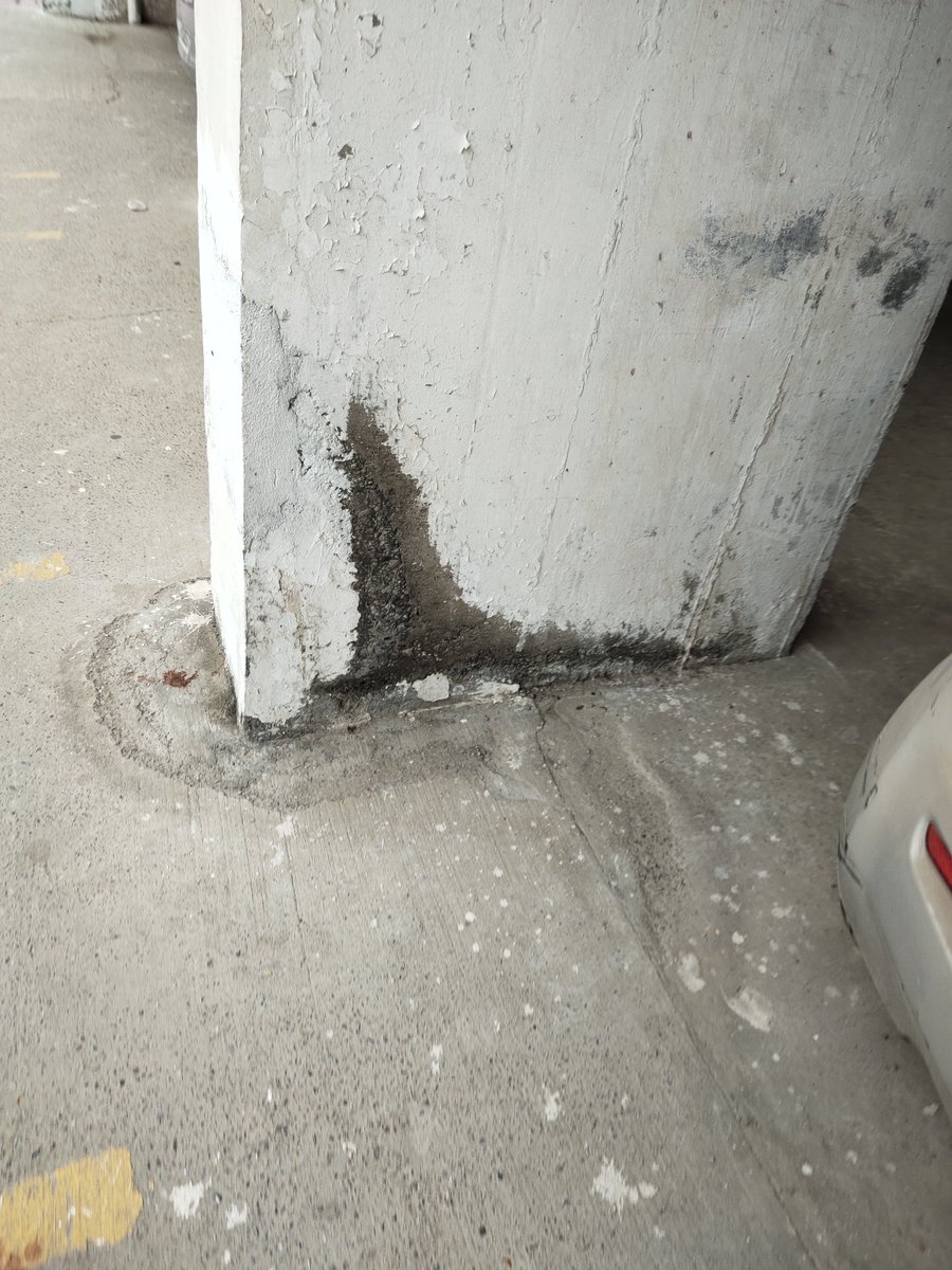 Panchsheel_1's tweet photo. Seepage in towers' columns in #PanchsheelGreens1 imagine a few years society and already witnessing seepage across all towers. @OfficialGNIDA @UPGovt https://t.co/GylN7GMk2S