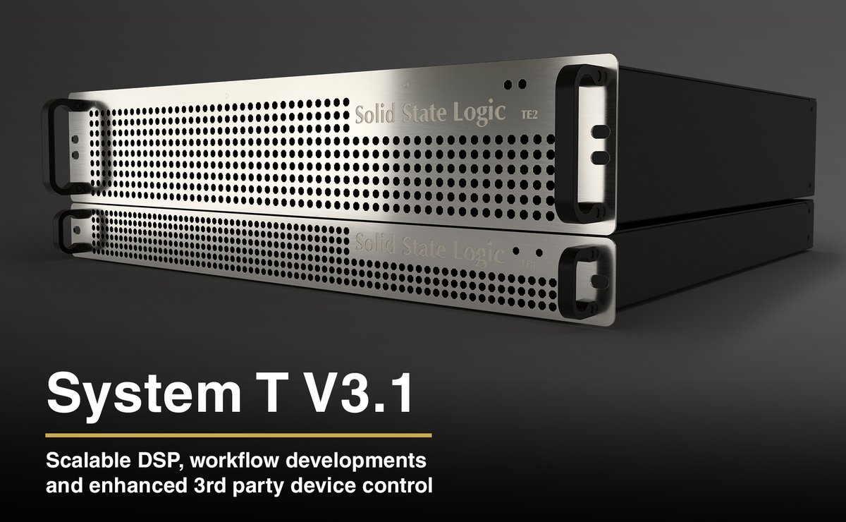 solidstatelogic's tweet image. New Engines and Flexible Licensing For Solid State Logic System T Broadcast Audio Production Platform 

Full story: bit.ly/SystemT31

#SSL #SolidStateLogic #SystemT #SSLSystemT #SSLBroadcast #Broadcast #BroadcastAudio #AoIP #DSP  #ScalableDSP #ProcessingEngine #PayAsYouGo