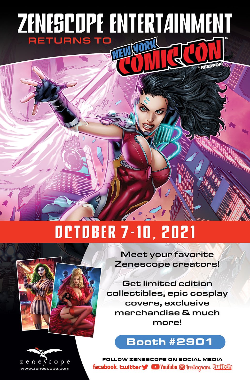 Zenescope on Twitter "Mark your con calendars! We will be at