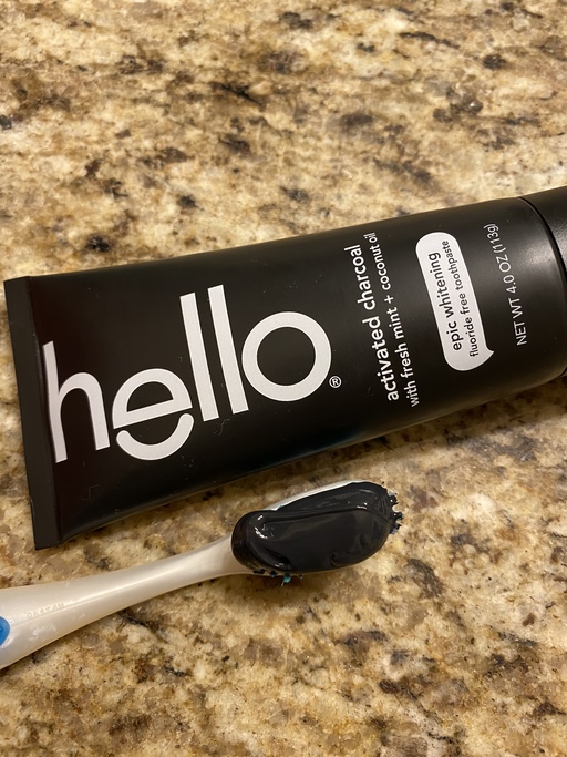 #ad hello® activated charcoal fluoride free toothpaste helps whiten naturally and freshen breath. check out the entire hello charcoal oral care product line now. #brushhappy  bit.ly/3tHFaZ5